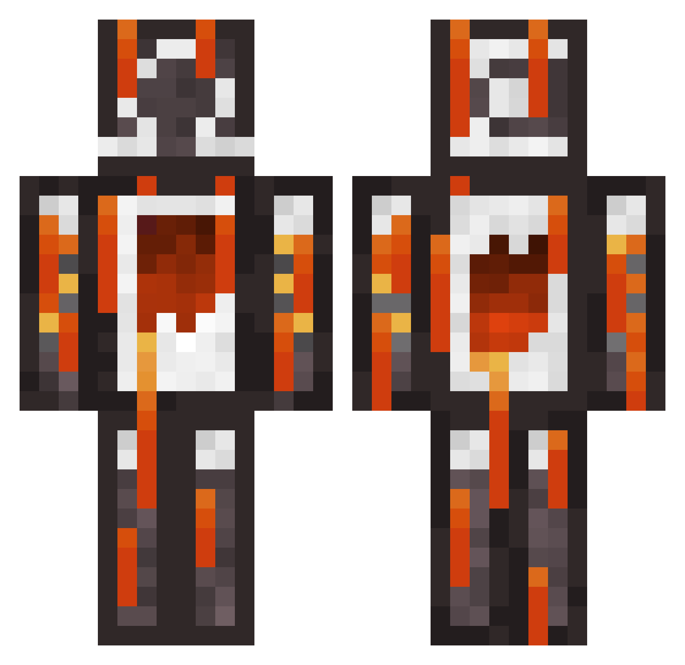 csohrebpihne Minecraft skin, front and back view