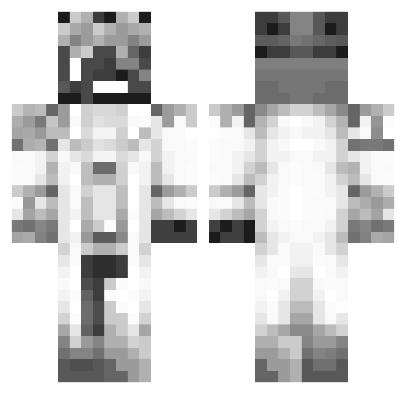SlavaSlavyan Minecraft skin, front and back view