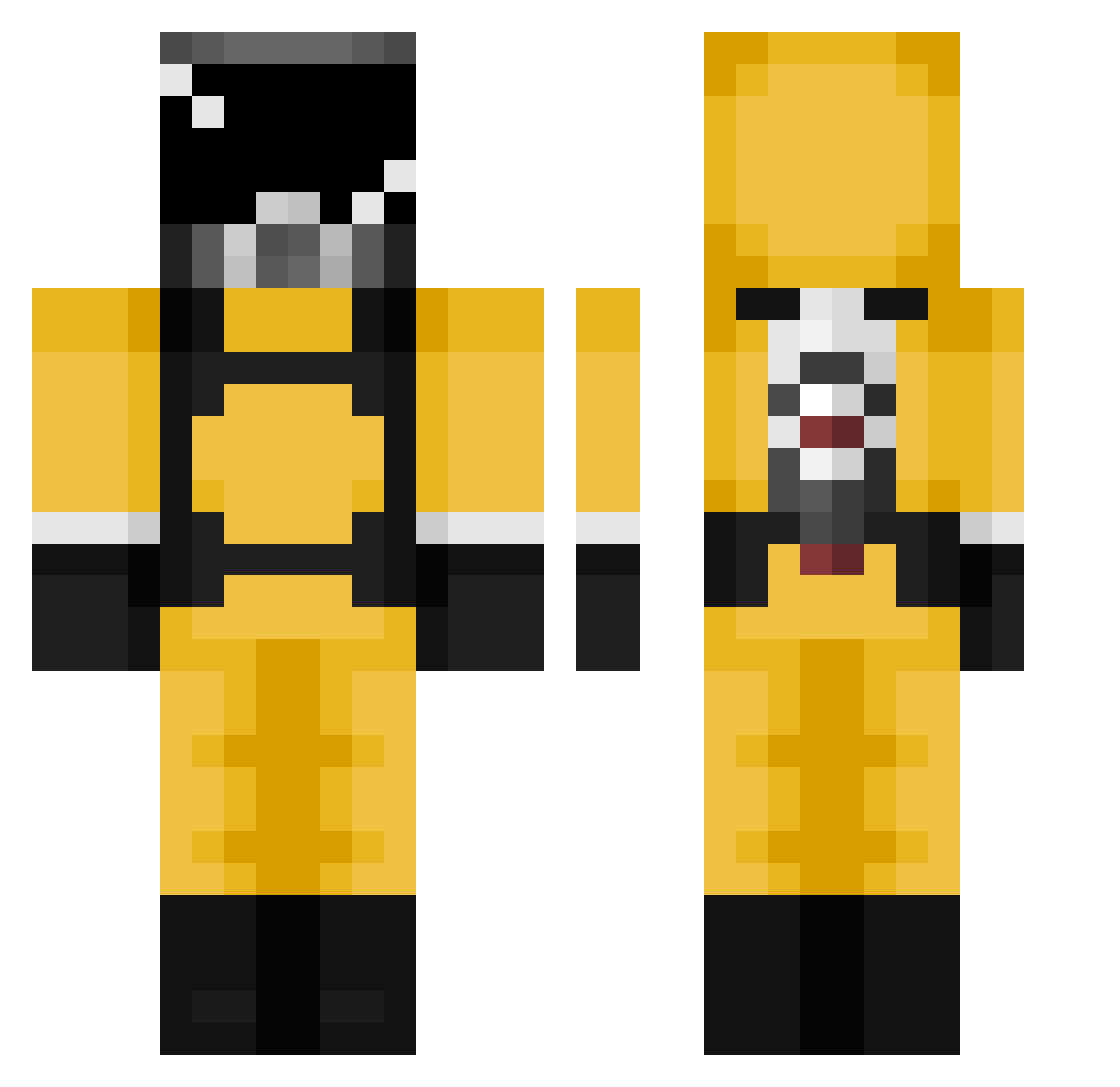 sol_ZIGO Minecraft skin, front and back view