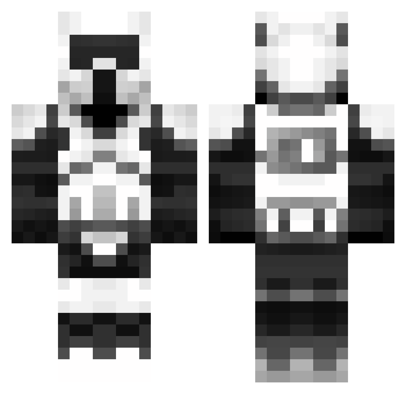 Troopers59 Minecraft skin, front and back view