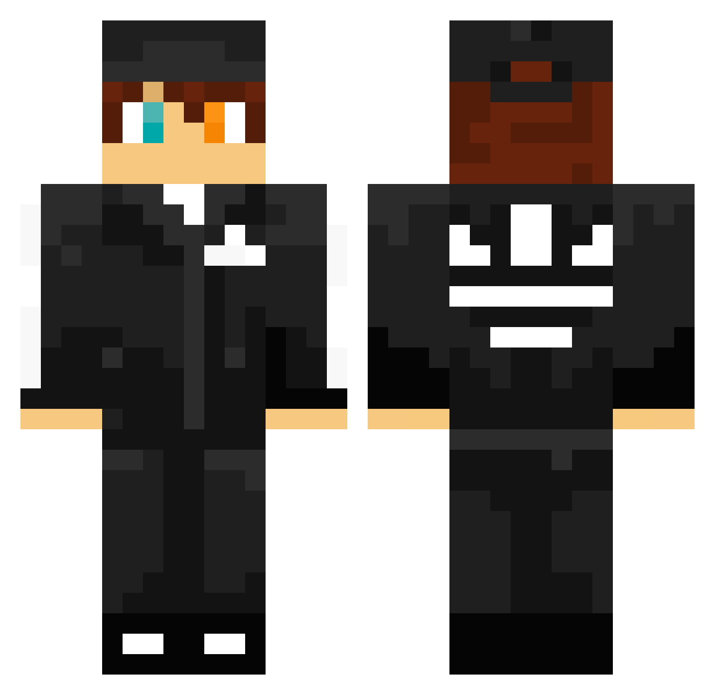 noahchillin Minecraft skin, front and back view