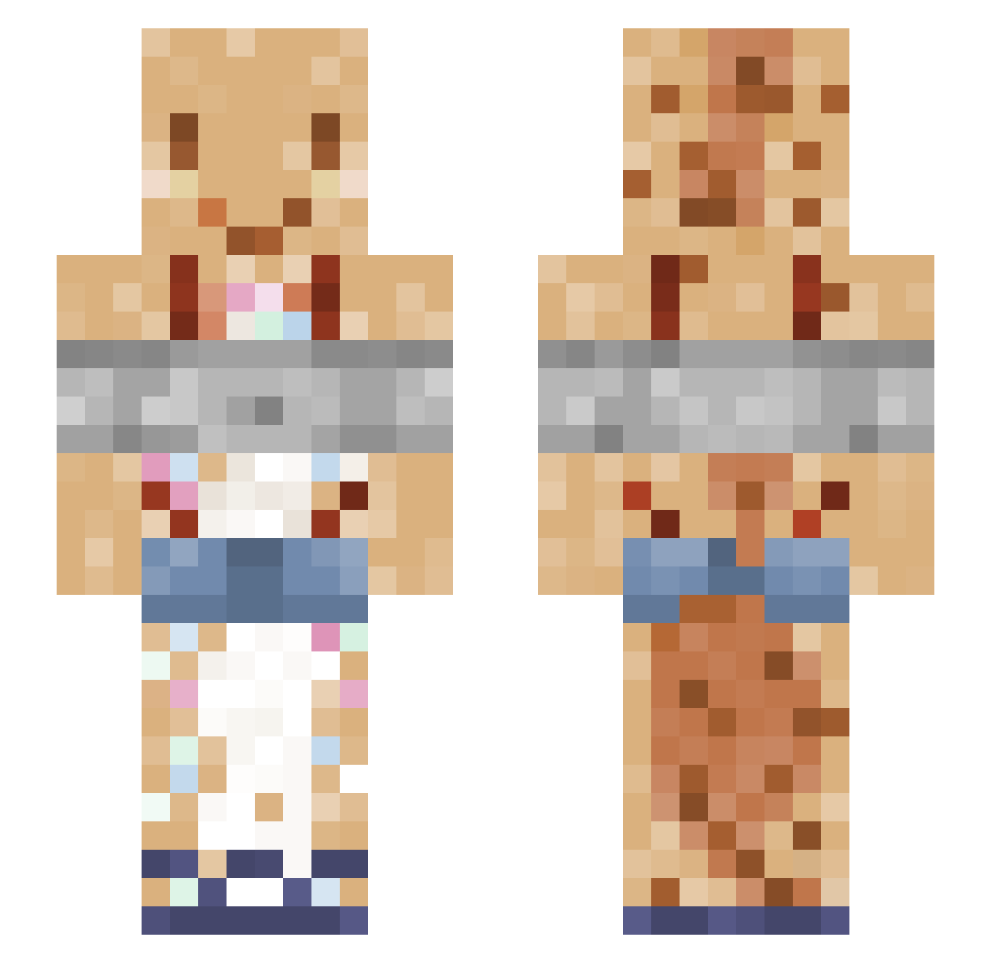 koggycolin Minecraft skin, front and back view