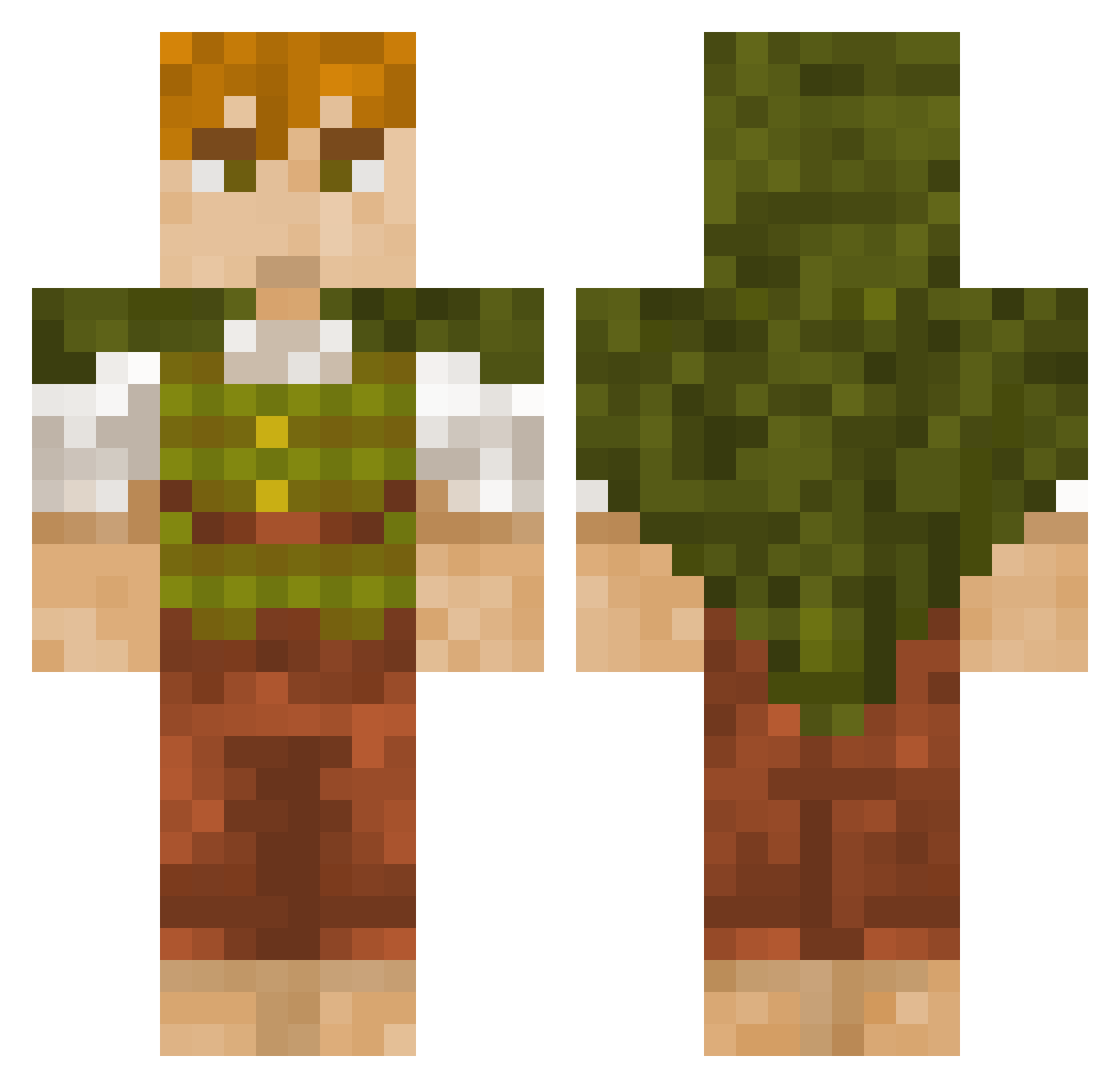 fergenheimer Minecraft skin, front and back view