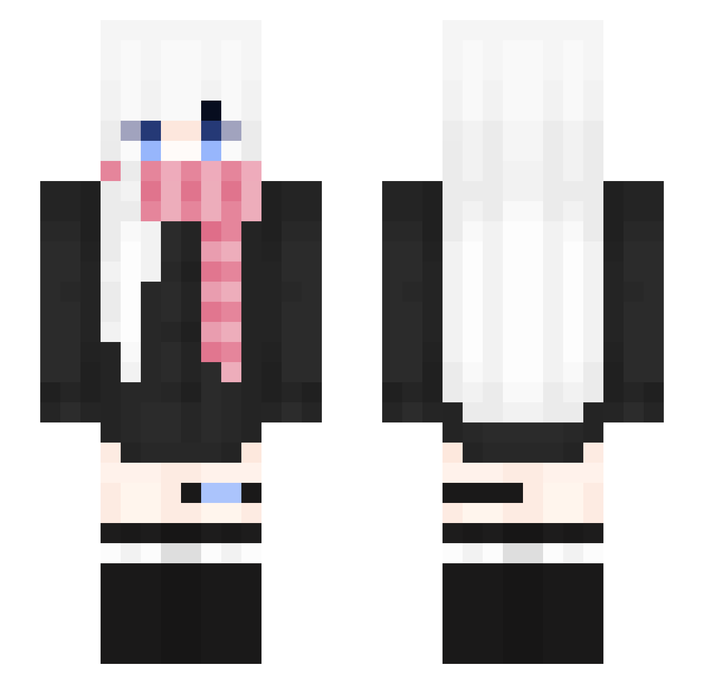 WhyAreYou_Gay Minecraft skin, front and back view