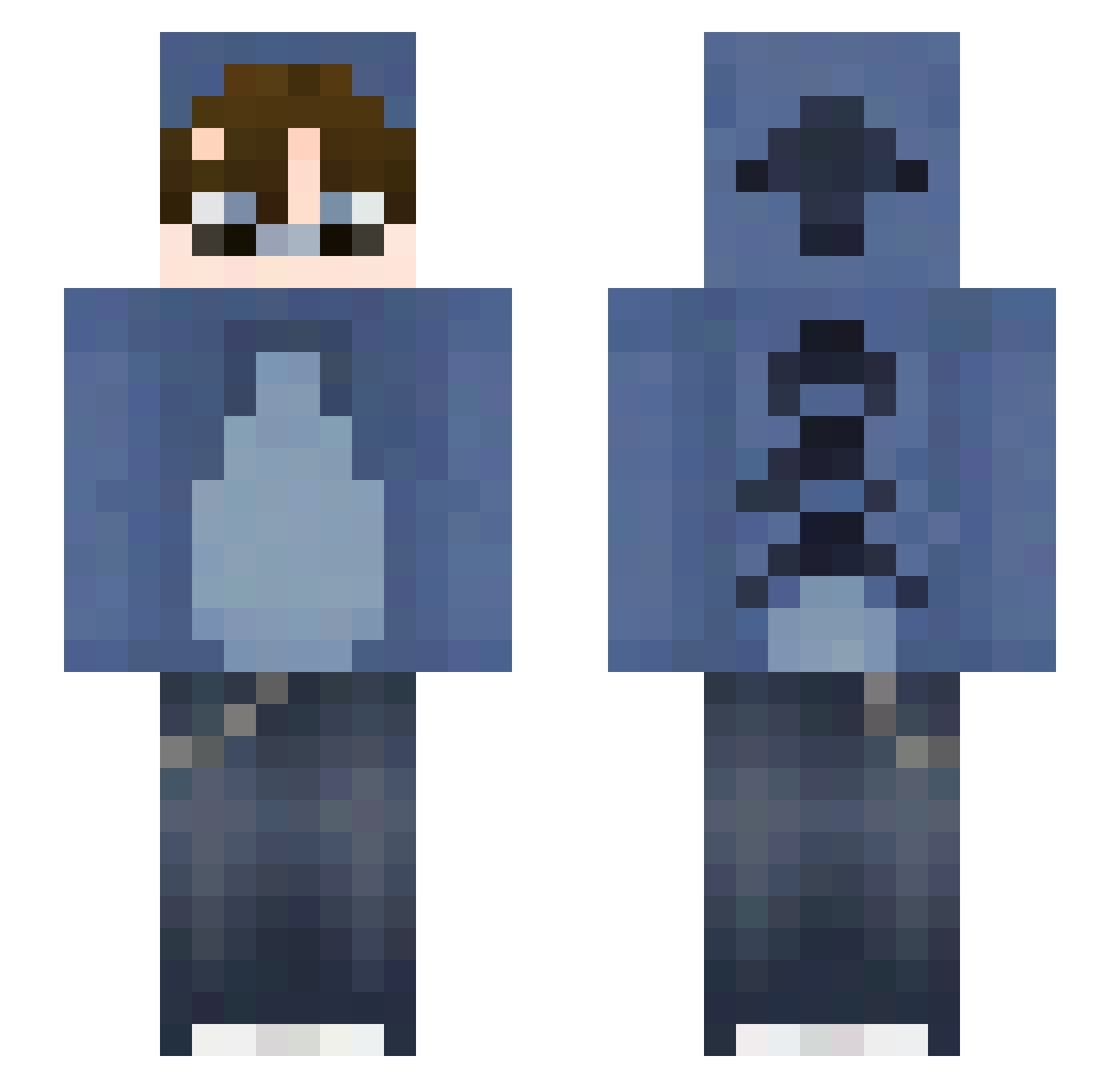 seojunrae Minecraft skin, front and back view