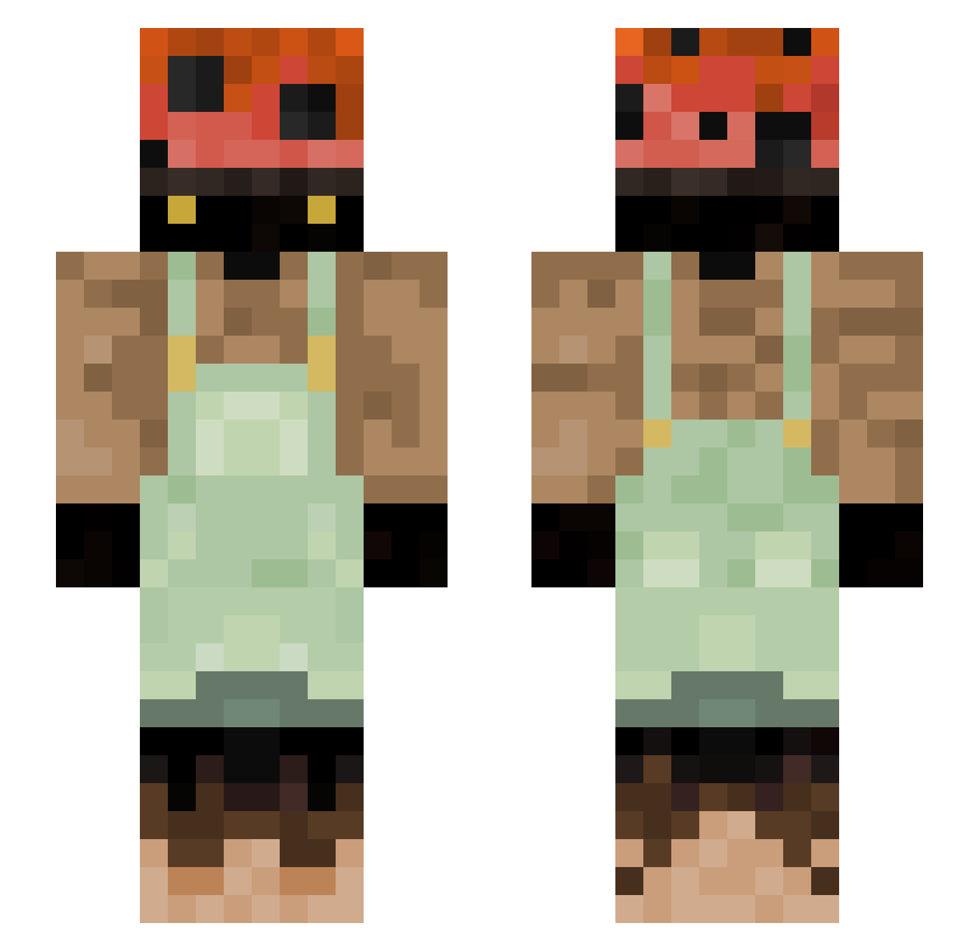 supermax1433 Minecraft skin, front and back view