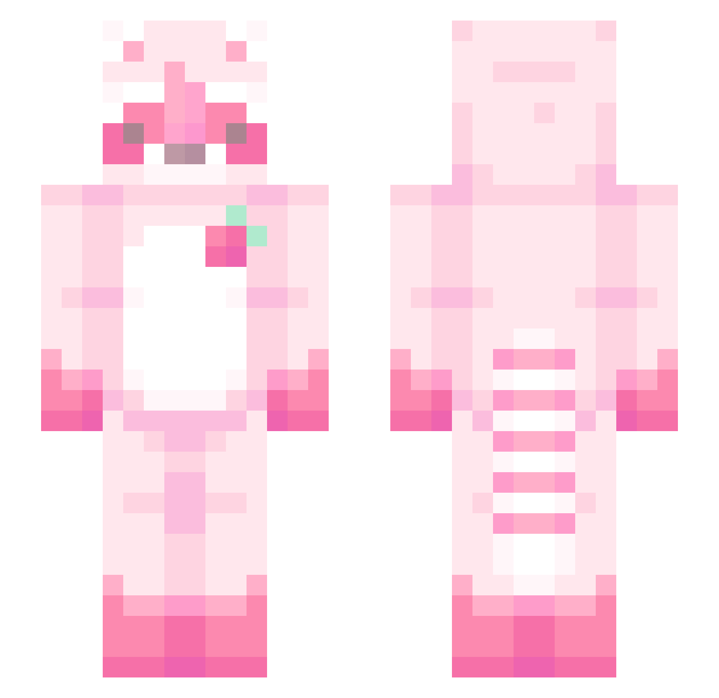 we3pin6 Minecraft skin, front and back view