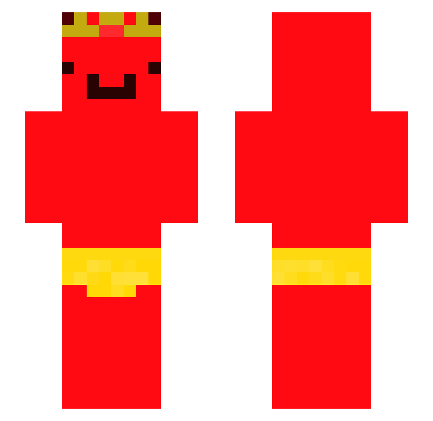 FlayzzBB Minecraft skin, front and back view