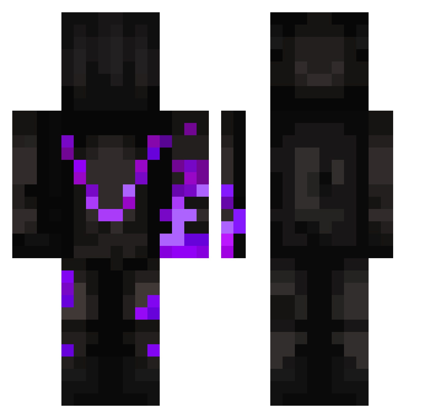 chaitea5318 Minecraft skin, front and back view