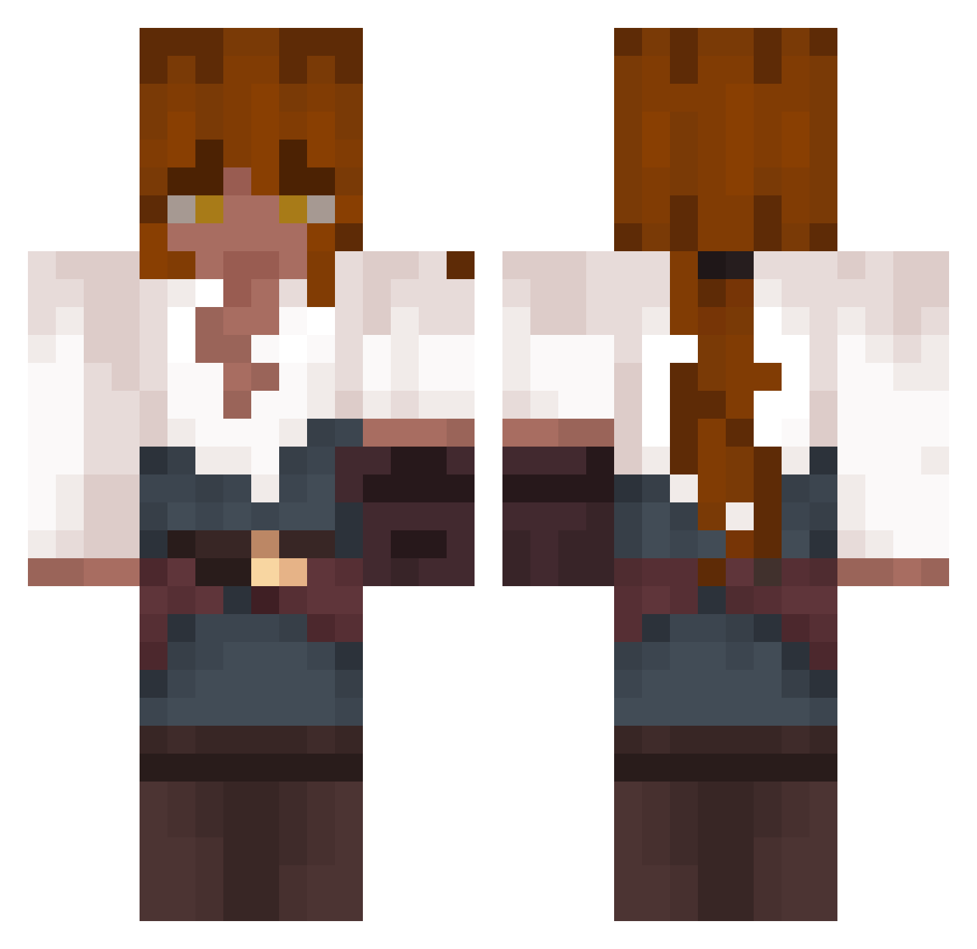 tinkytill Minecraft skin, front and back view