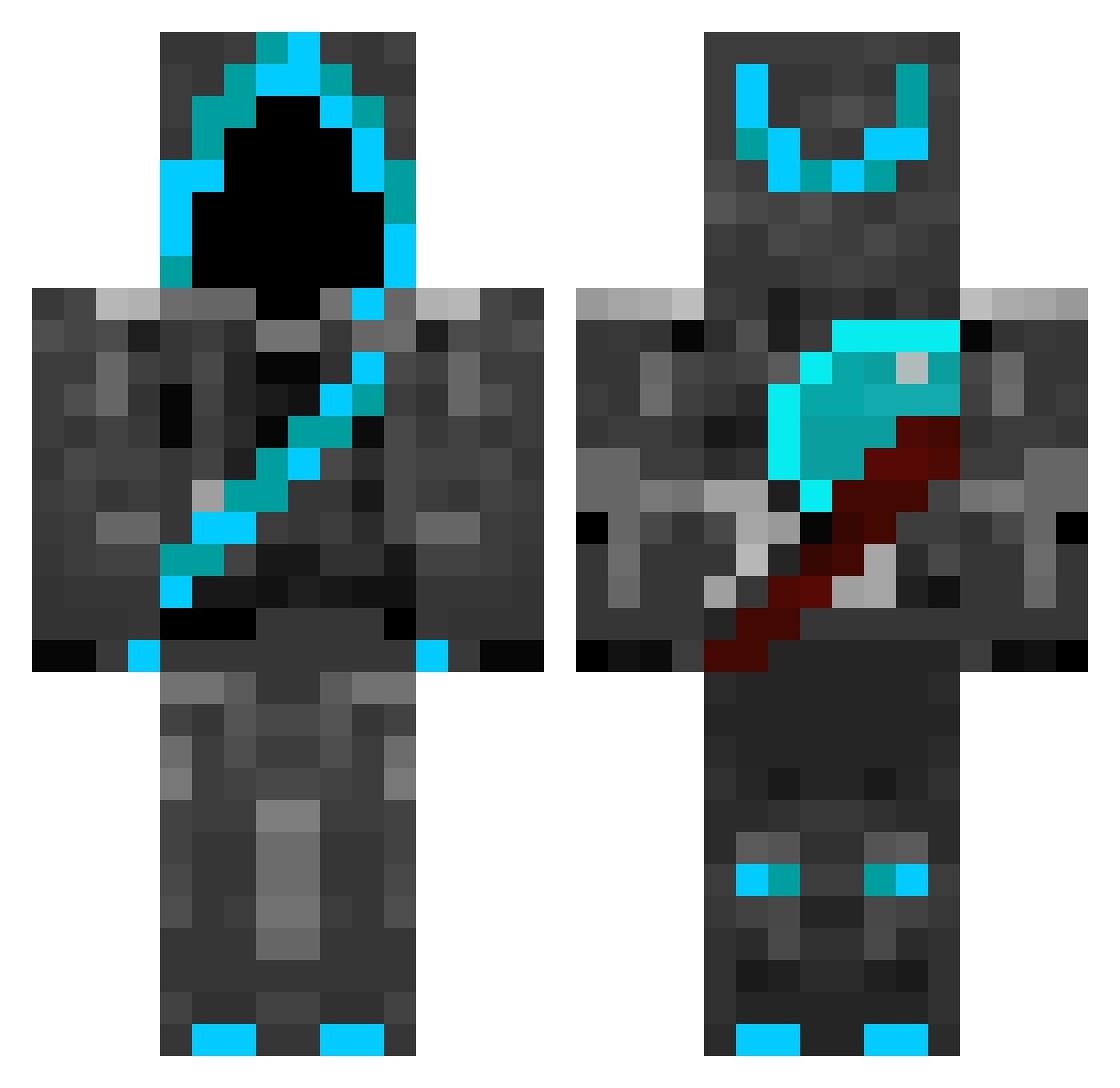 NationalParks11 Minecraft skin, front and back view