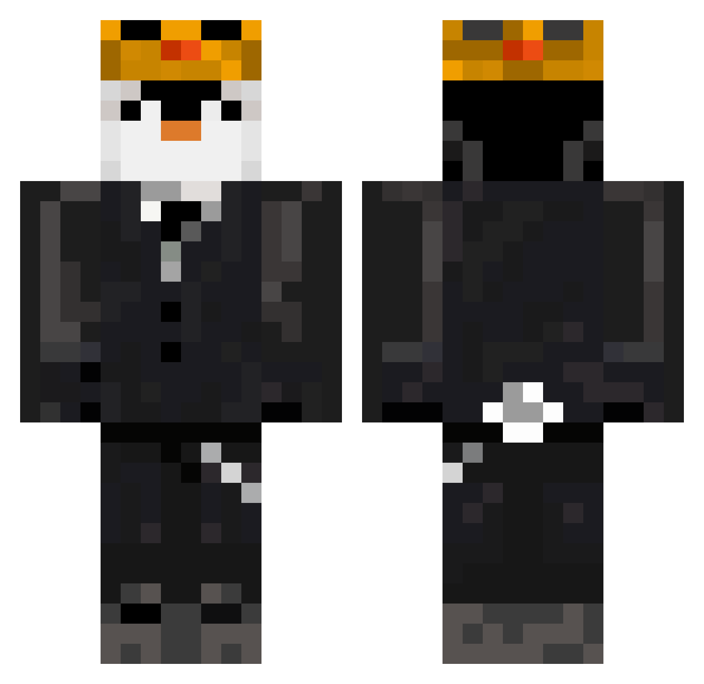 siesstaq Minecraft skin, front and back view