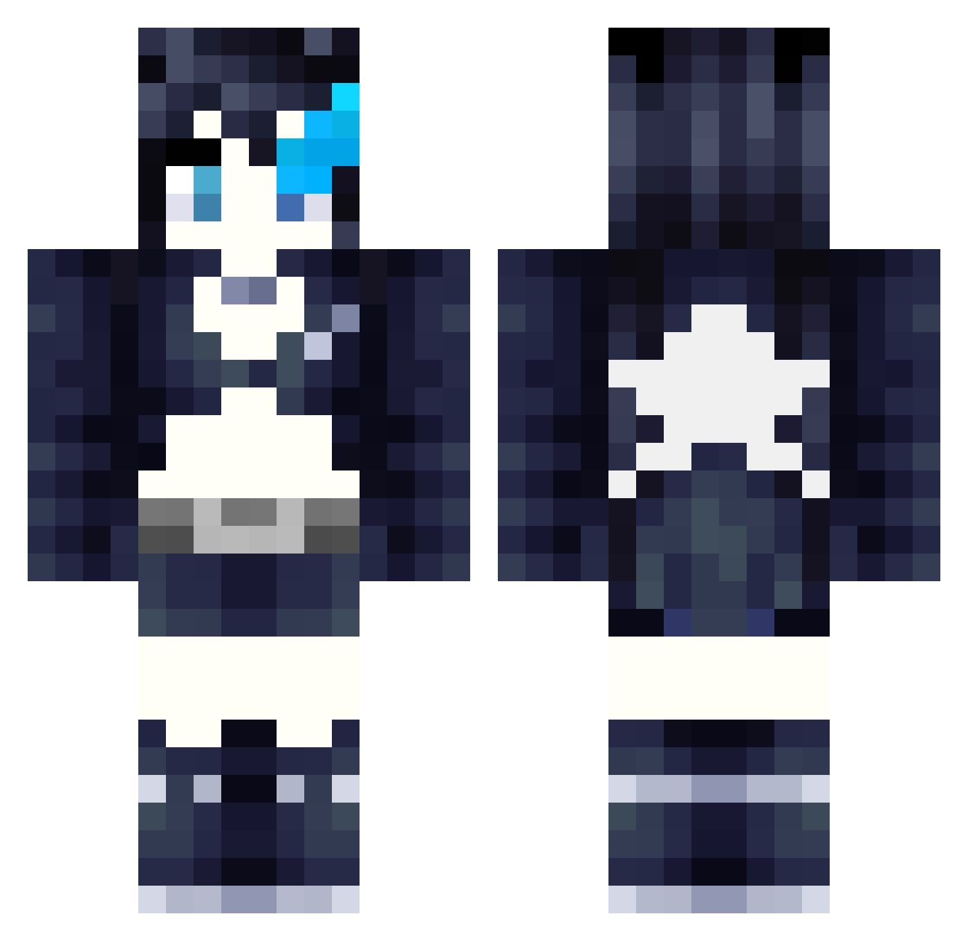 UlisesBRS Minecraft skin, front and back view