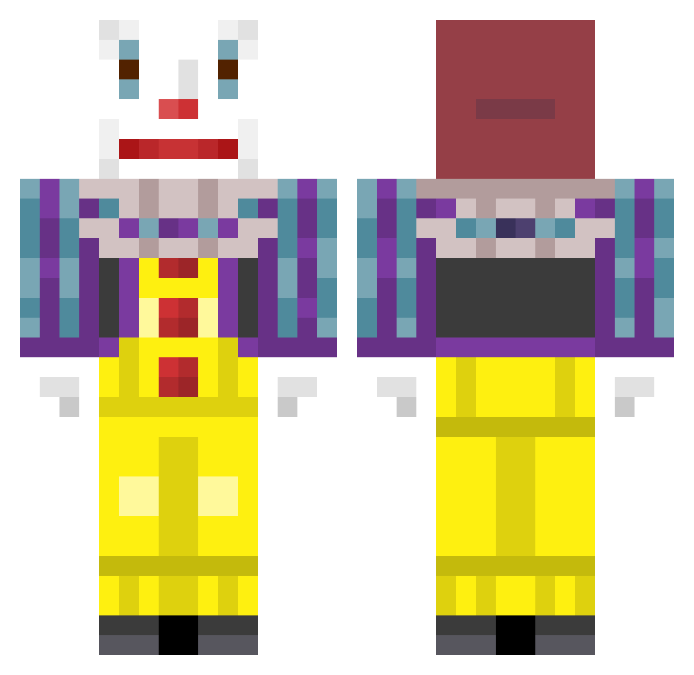 gnoms69 Minecraft skin, front and back view