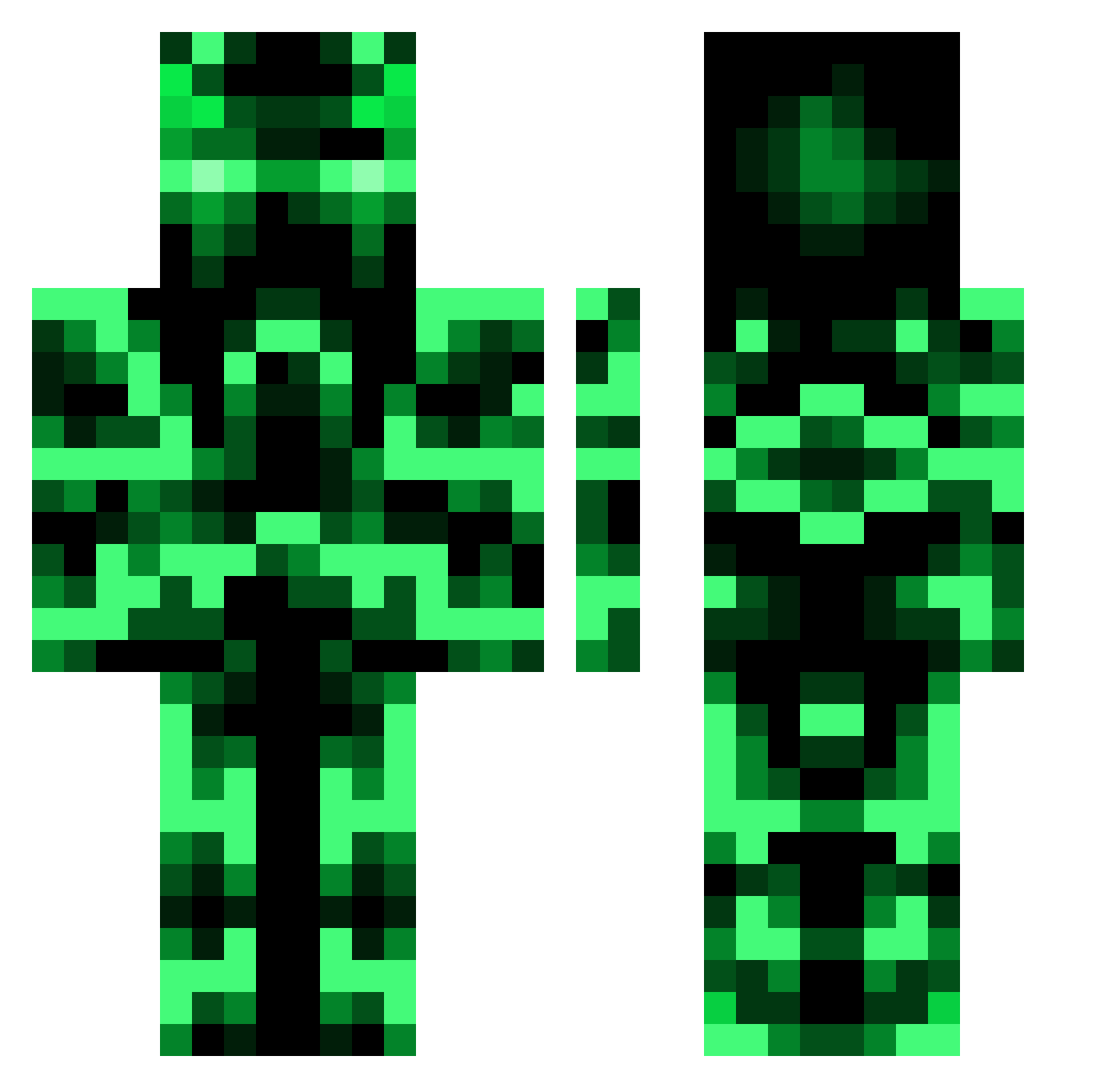 Tiziii8_Craft Minecraft skin, front and back view