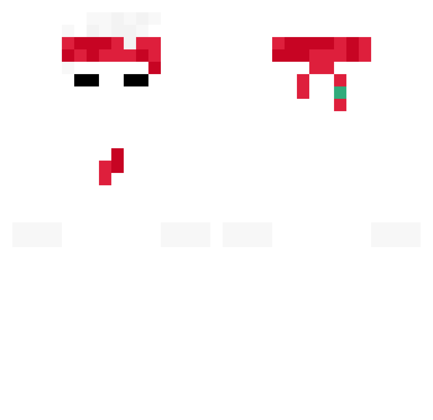 squidips Minecraft skin, front and back view