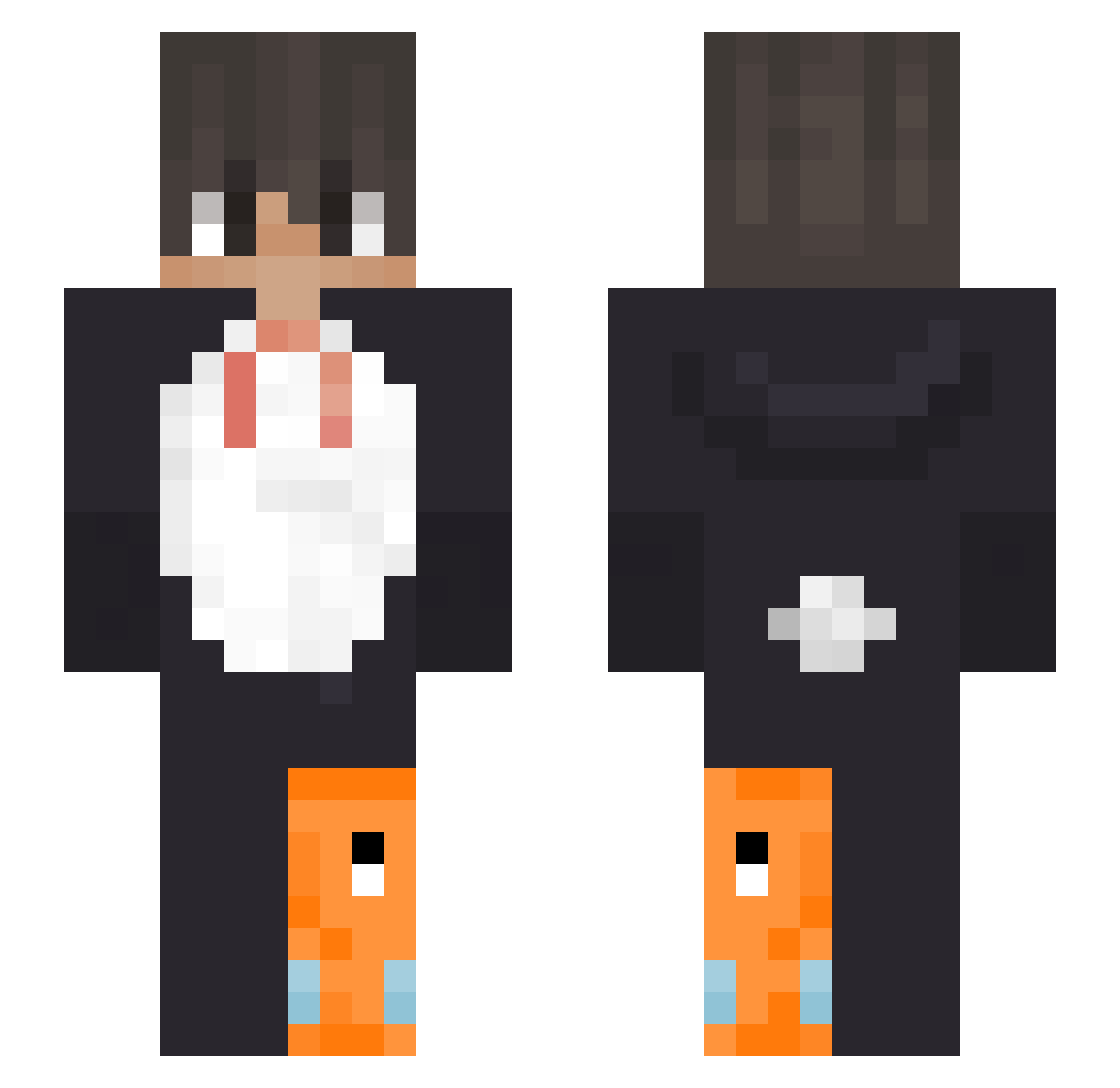 Tohatli Minecraft skin, front and back view