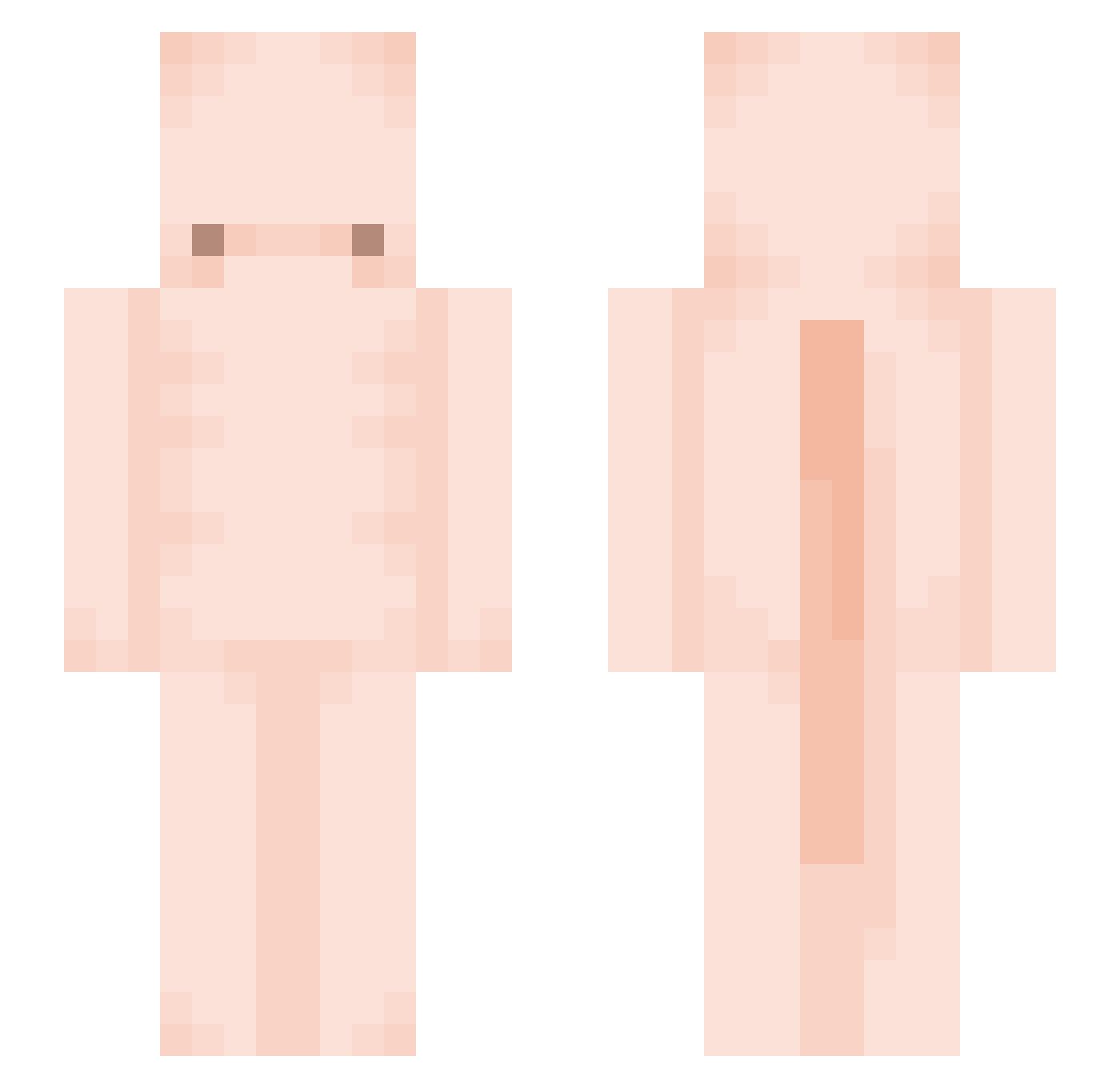 xrosexbudx Minecraft skin, front and back view