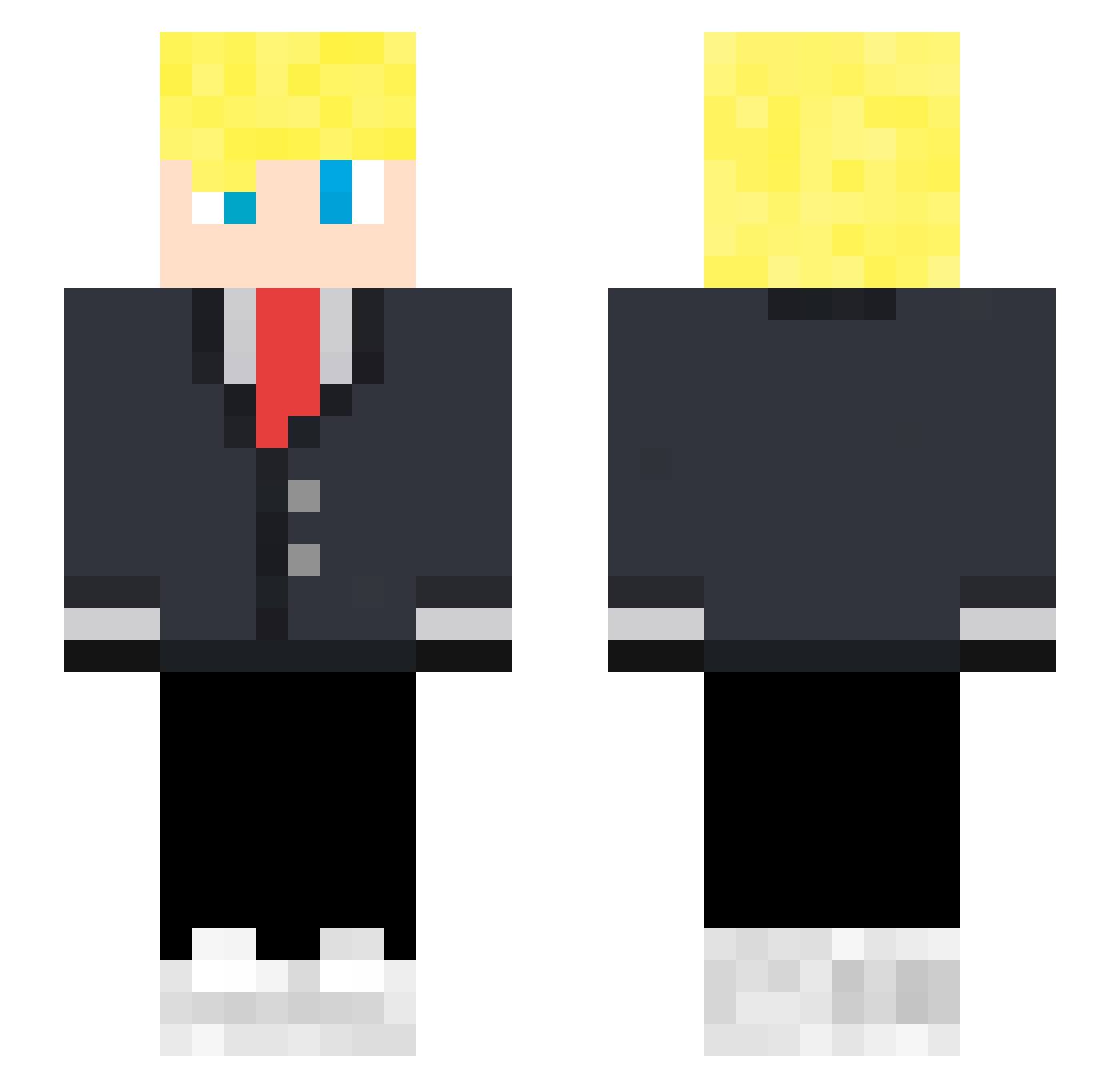Brandungus Minecraft skin, front and back view