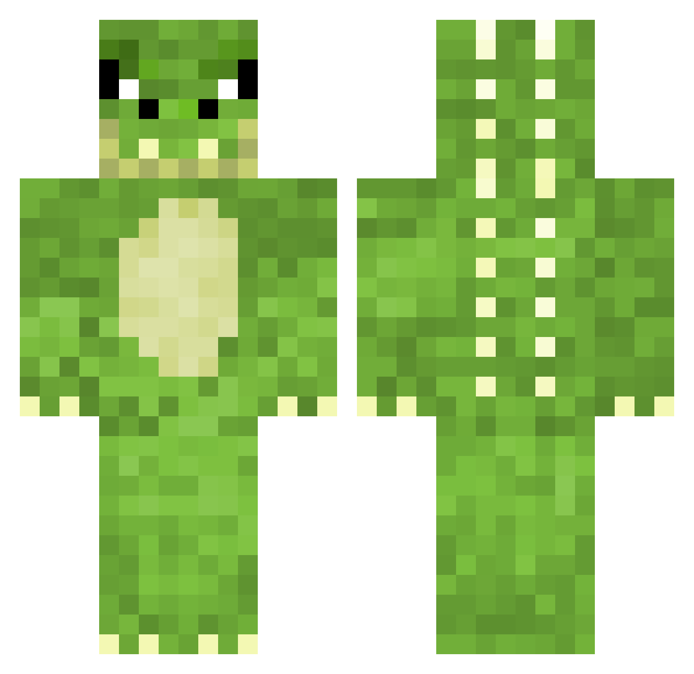m1nerv Minecraft skin, front and back view