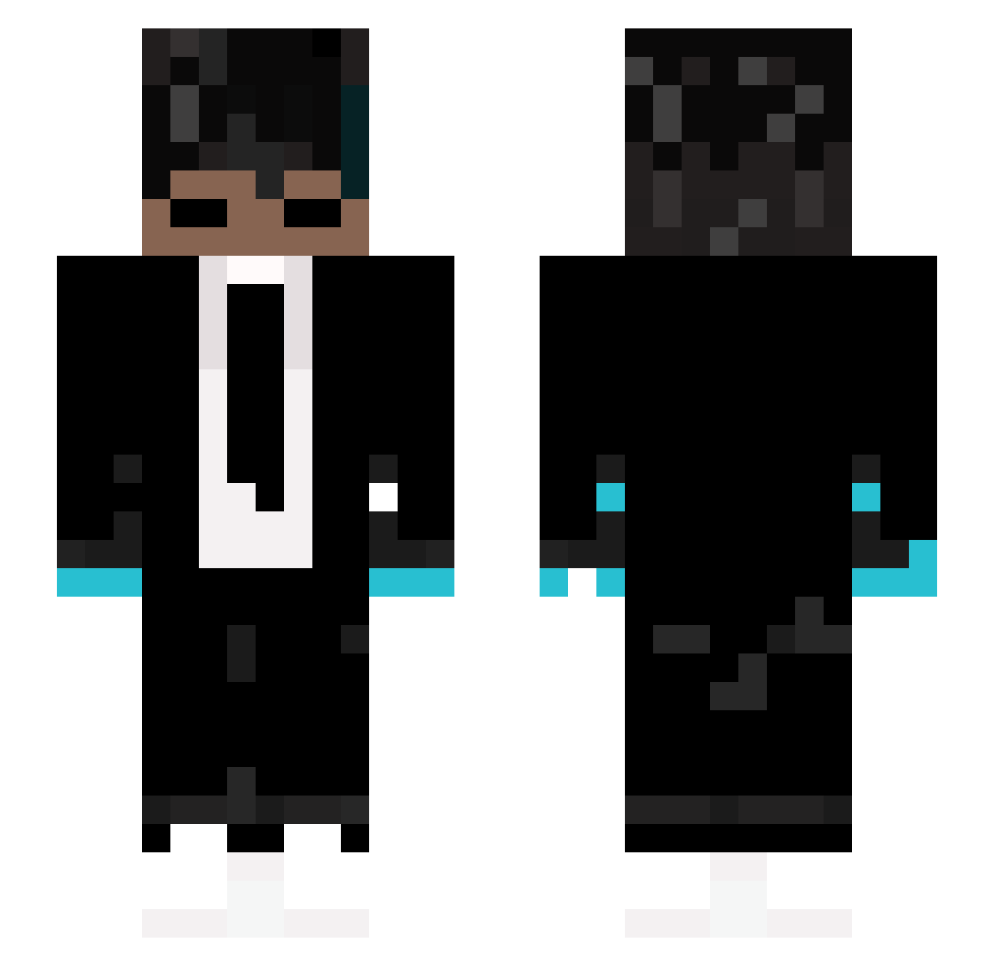 RetroCraft__ Minecraft skin, front and back view
