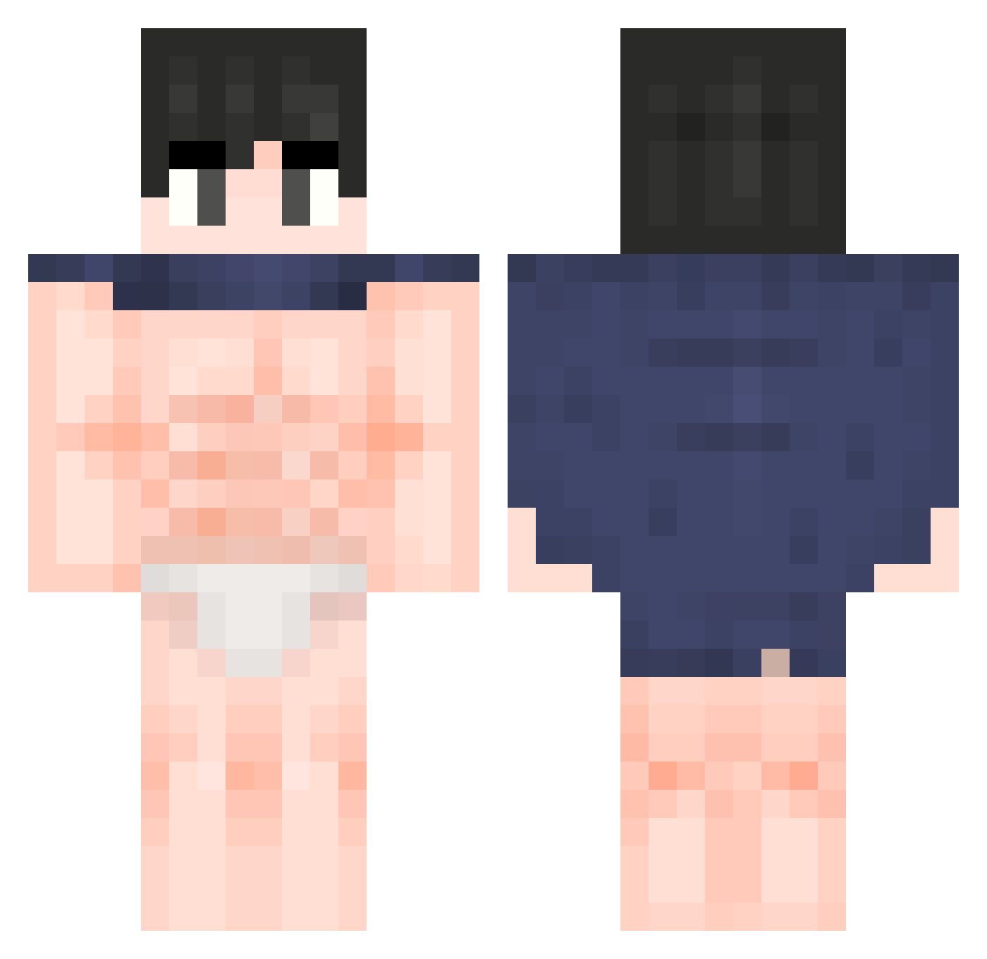 wjdtjrqls Minecraft skin, front and back view