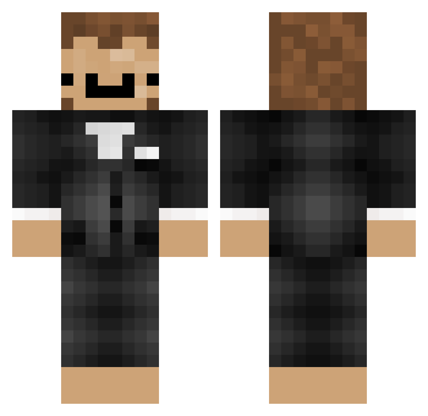 OliverHolm09 Minecraft skin, front and back view