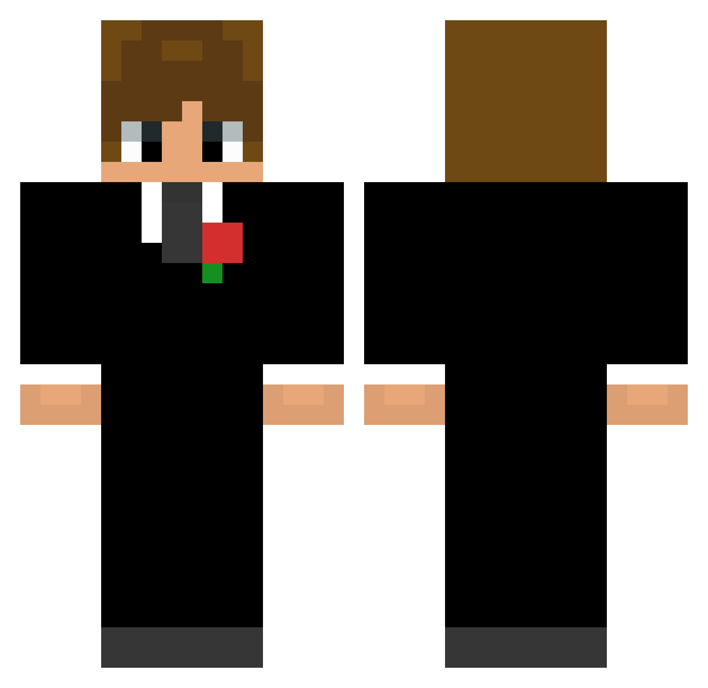 Arek78_ Minecraft skin, front and back view