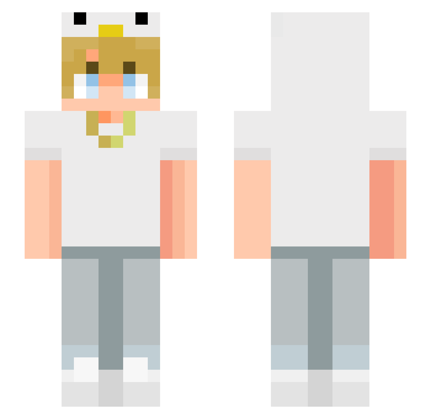 Mr_Toney Minecraft skin, front and back view