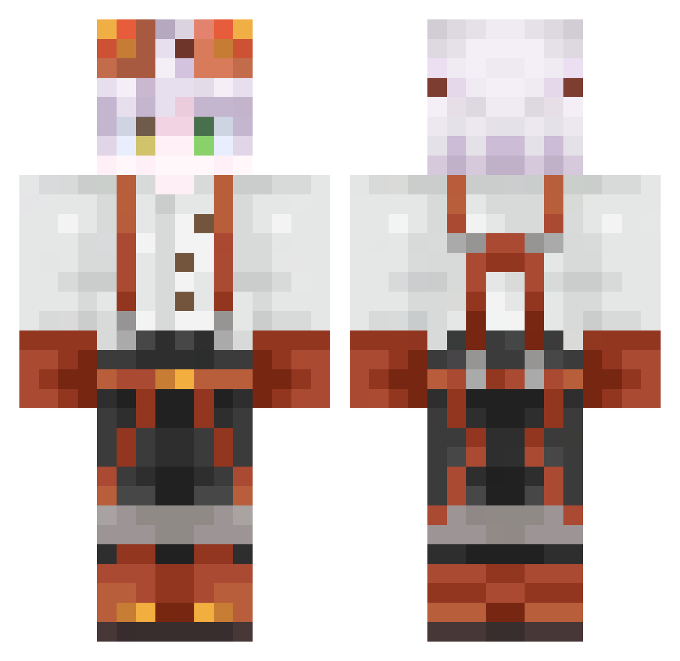 Ziwko__ Minecraft skin, front and back view