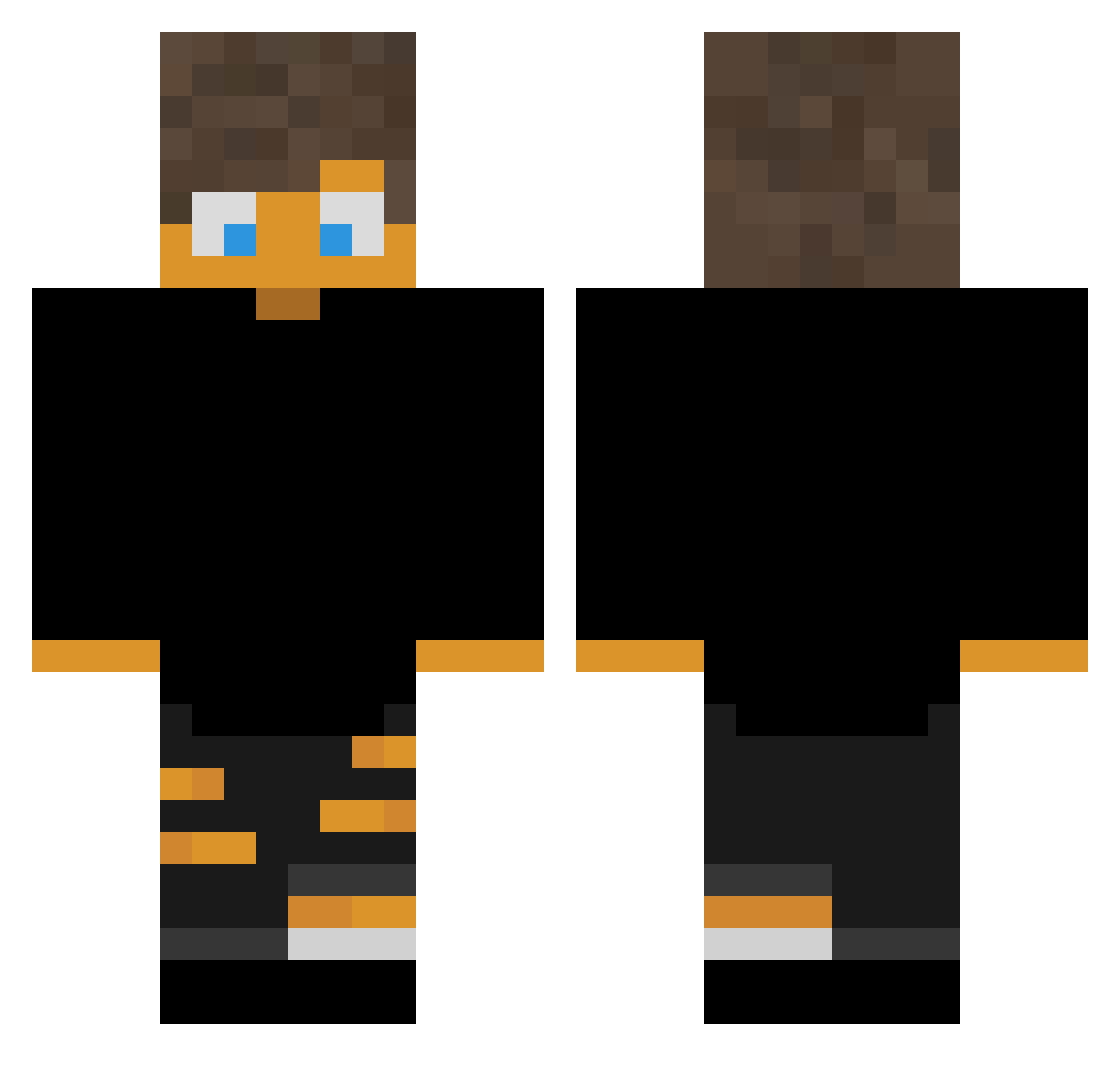 bernardope Minecraft skin, front and back view