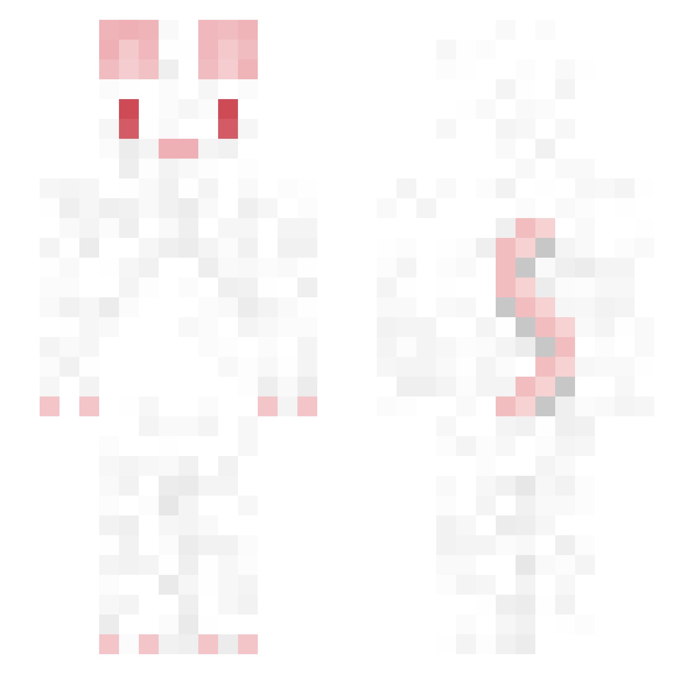 SaW_6_Grillee Minecraft skin, front and back view