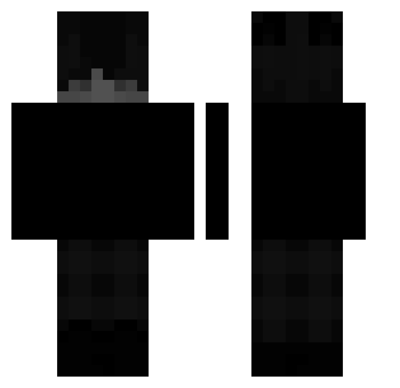 Zenn35 Minecraft skin, front and back view