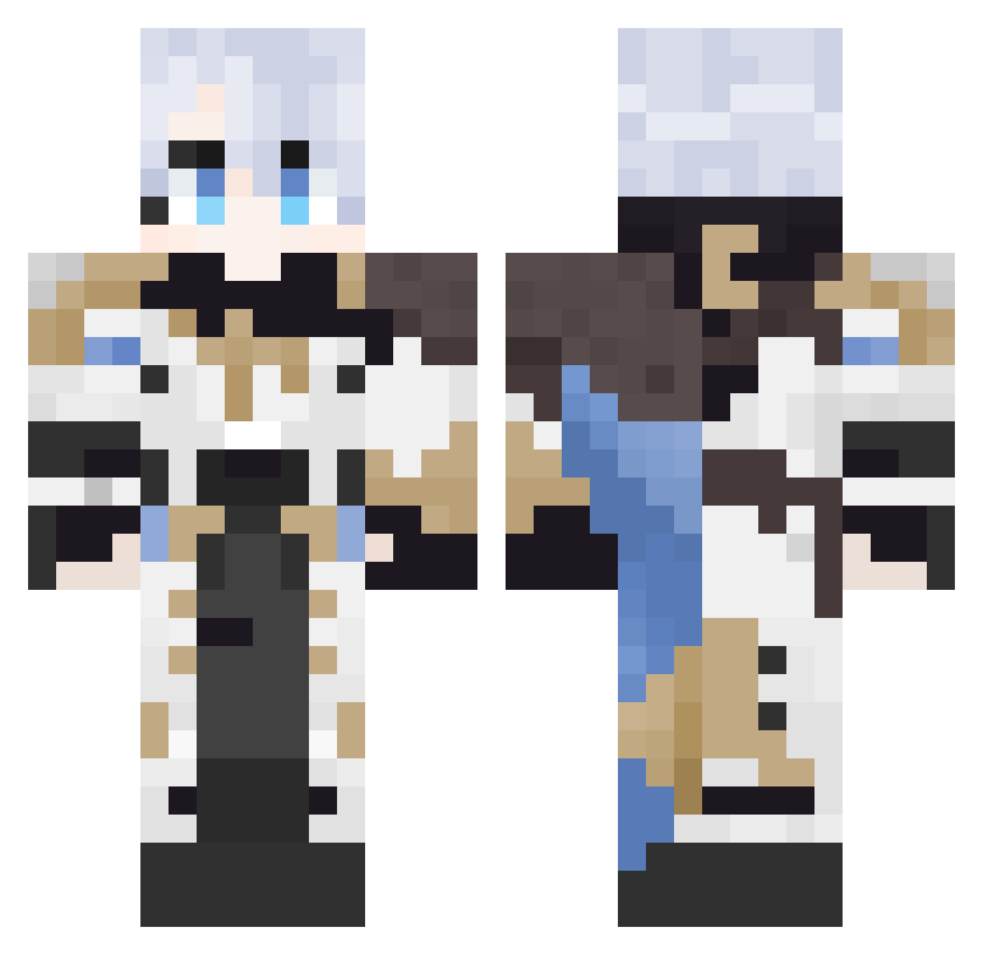 give5093 Minecraft skin, front and back view