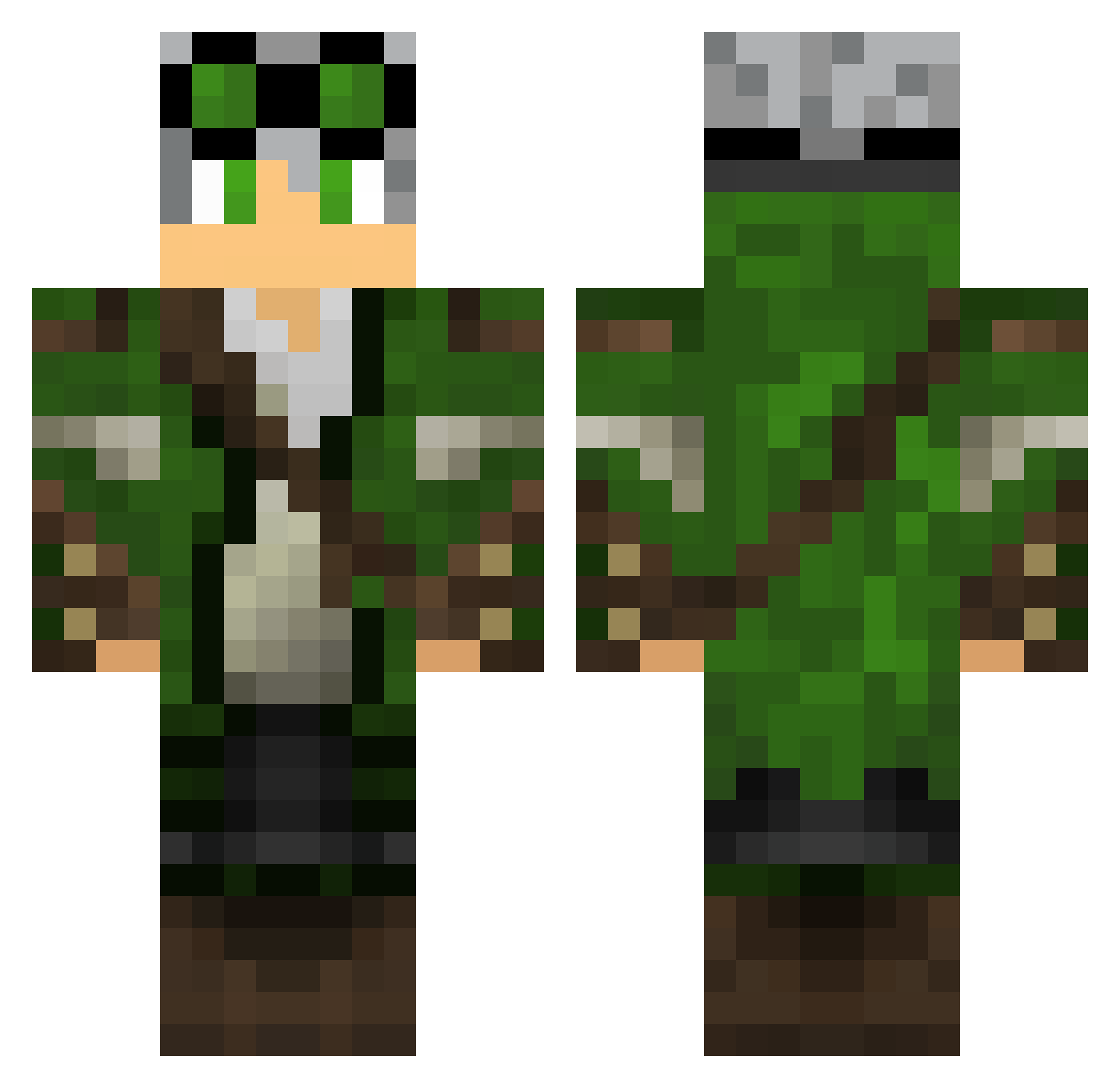 Sebastiano_ Minecraft skin, front and back view