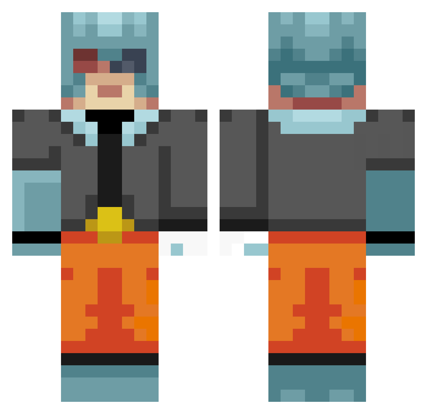 s4ilormango Minecraft skin, front and back view