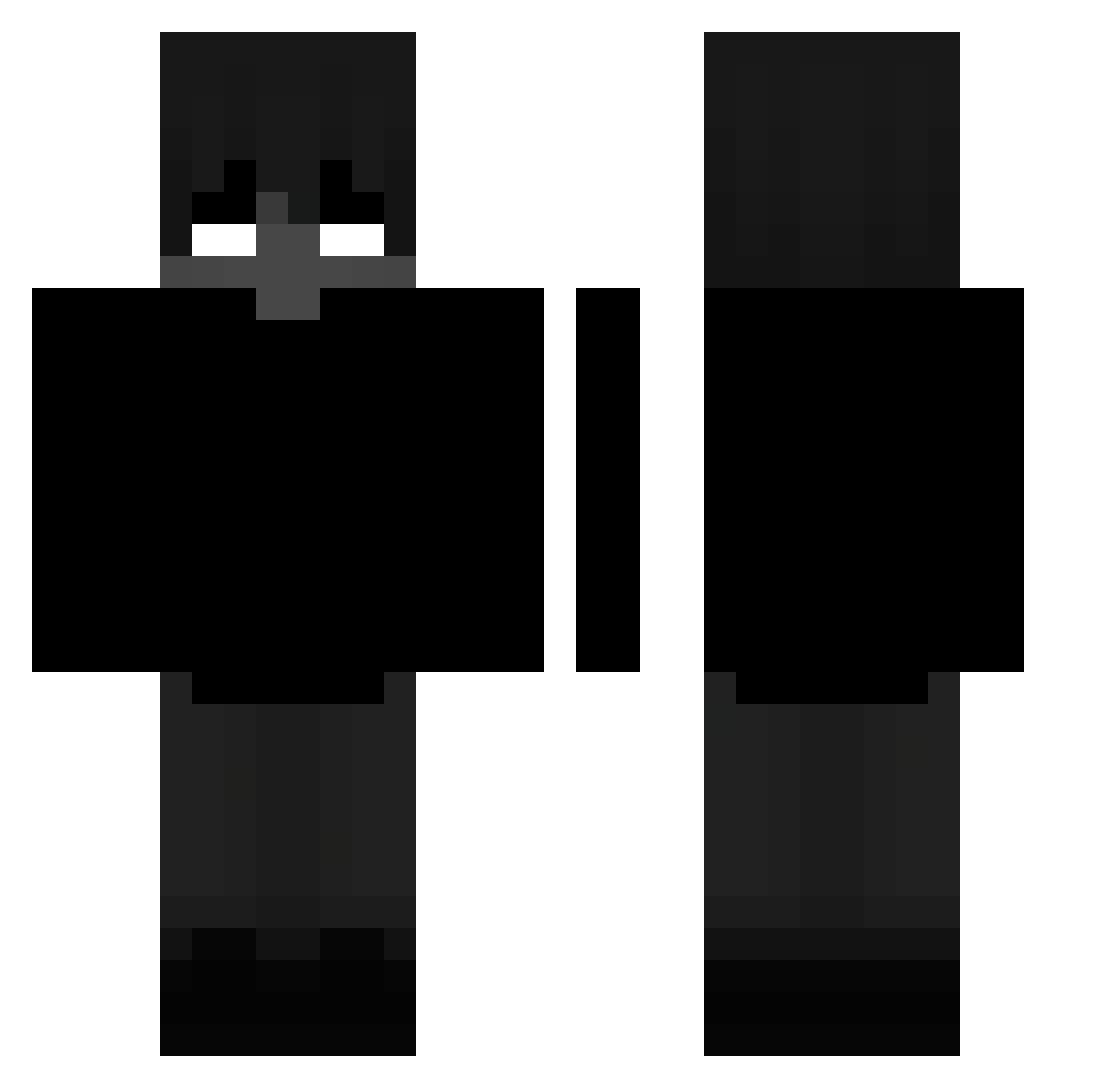 Techno_zh4 Minecraft skin, front and back view