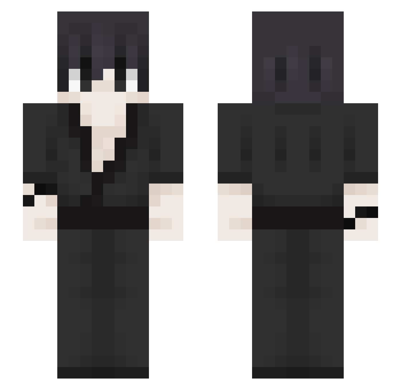 RiccardoDS Minecraft skin, front and back view