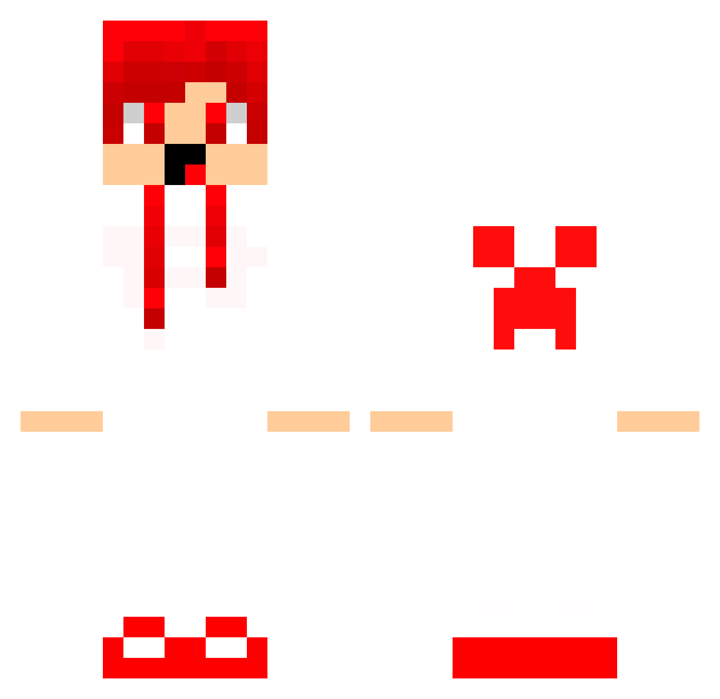 reim3n Minecraft skin, front and back view