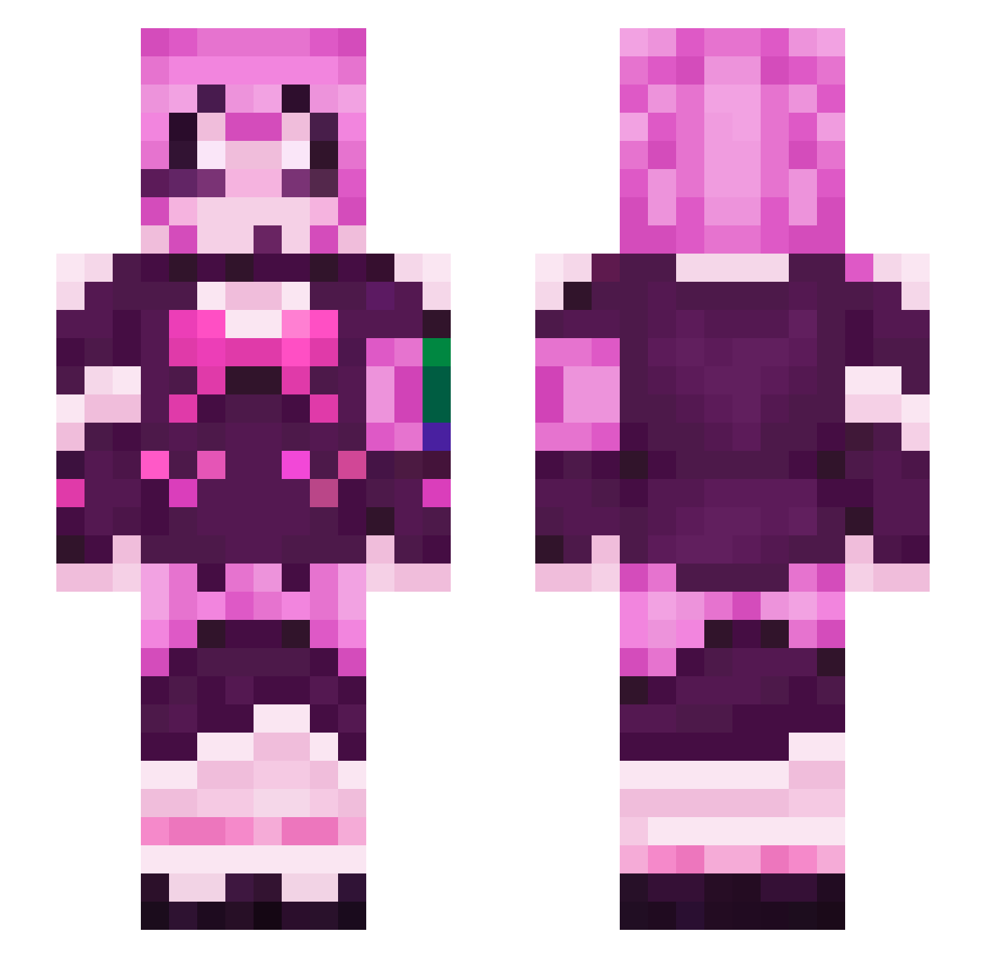 the_asdfg6 Minecraft skin, front and back view