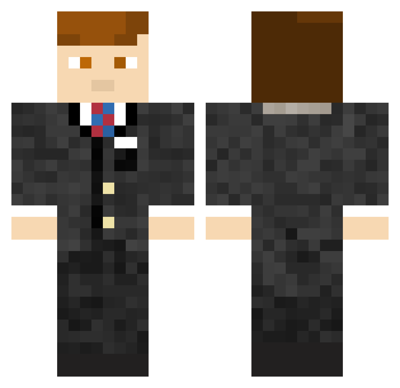 bja7212 Minecraft skin, front and back view