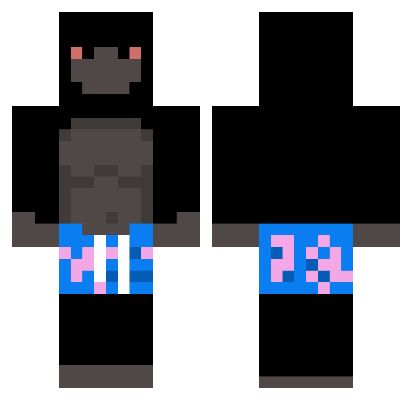 Przzy_ Minecraft skin, front and back view
