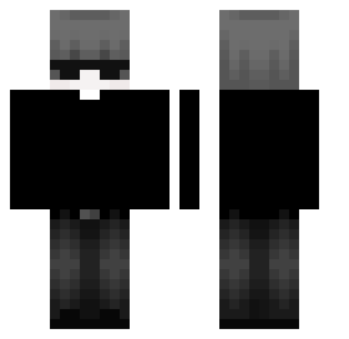 XLEMOND Minecraft skin, front and back view