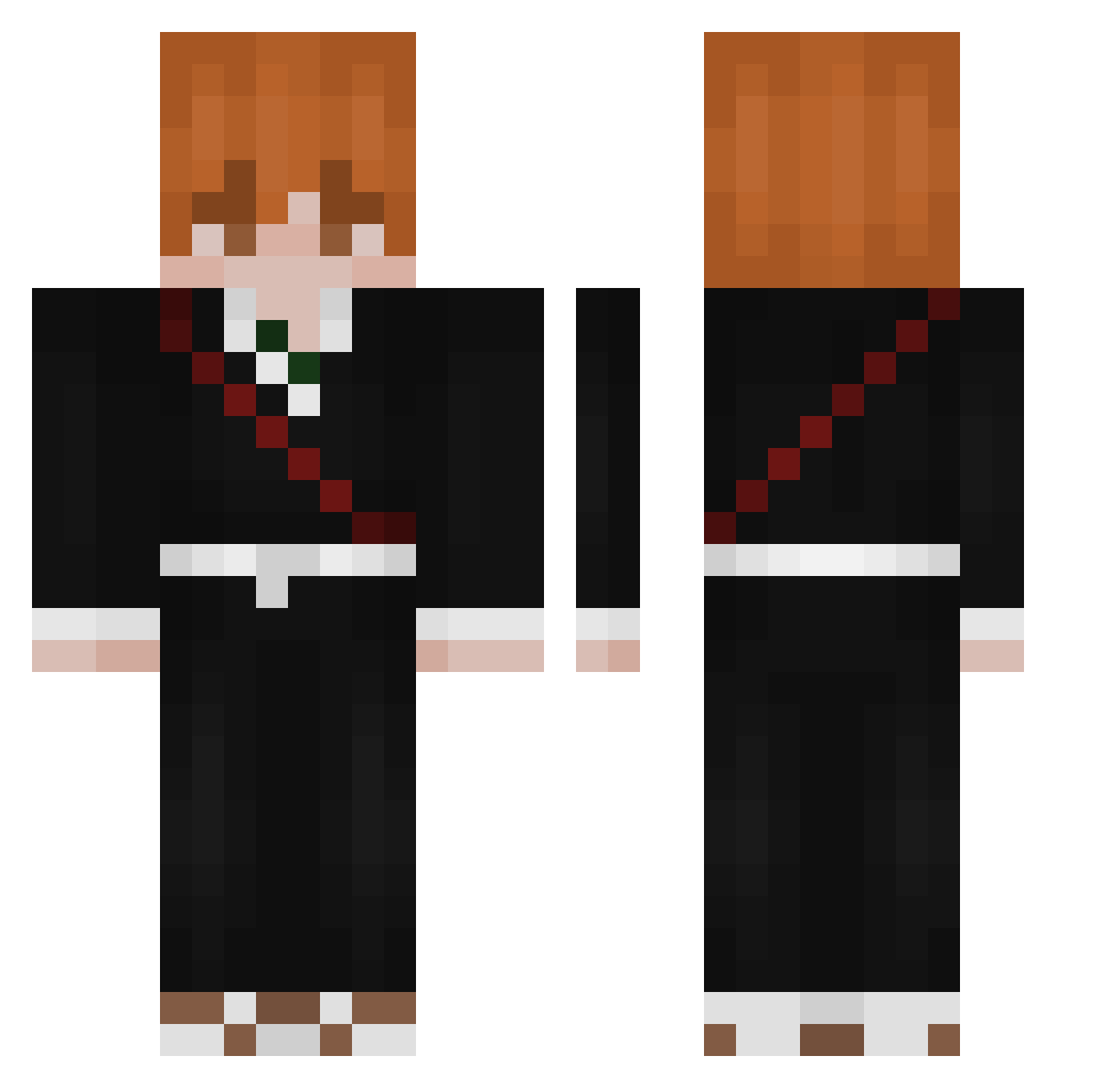 p01s01h01 Minecraft skin, front and back view