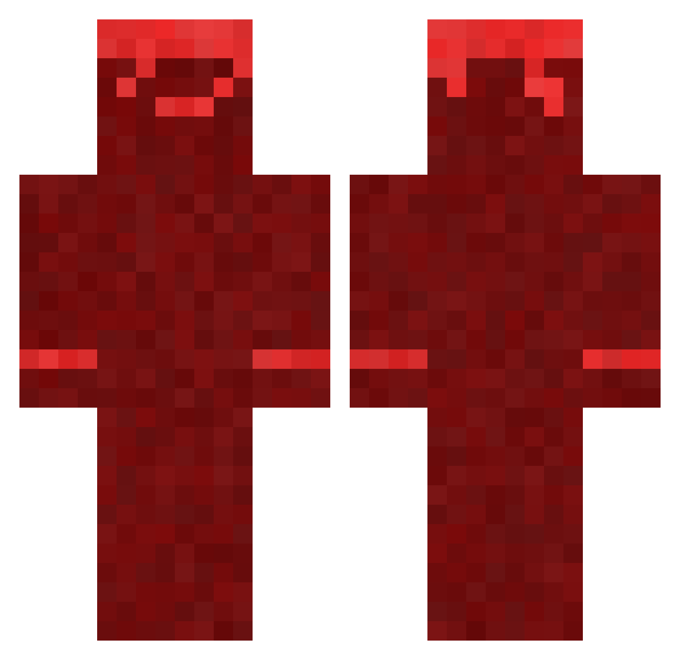 vicaburos Minecraft skin, front and back view