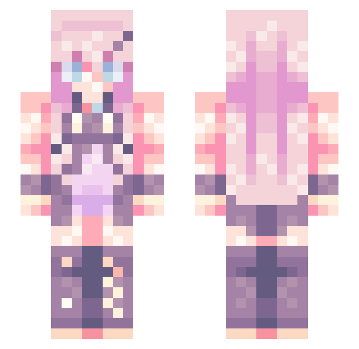 SaHyang_YH Minecraft skin, front and back view