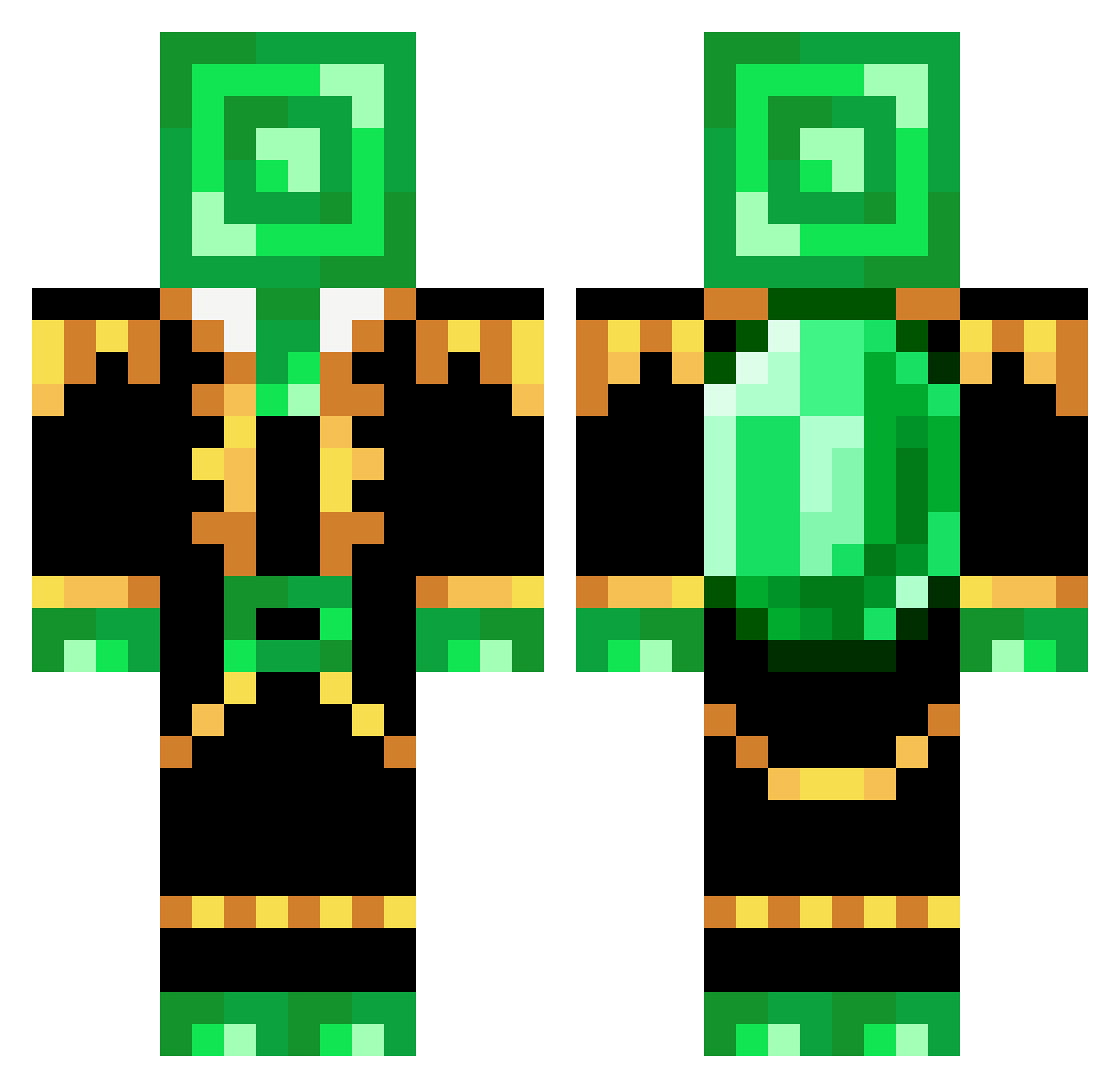 WW2fanlol Minecraft skin, front and back view