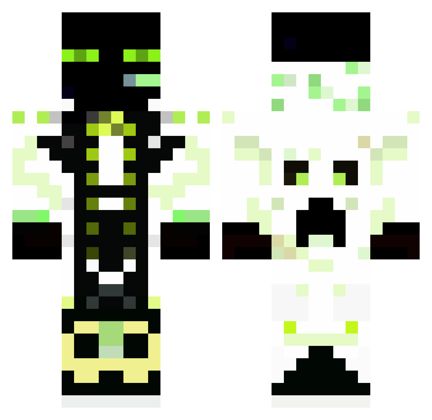 Roccat_61 Minecraft skin, front and back view