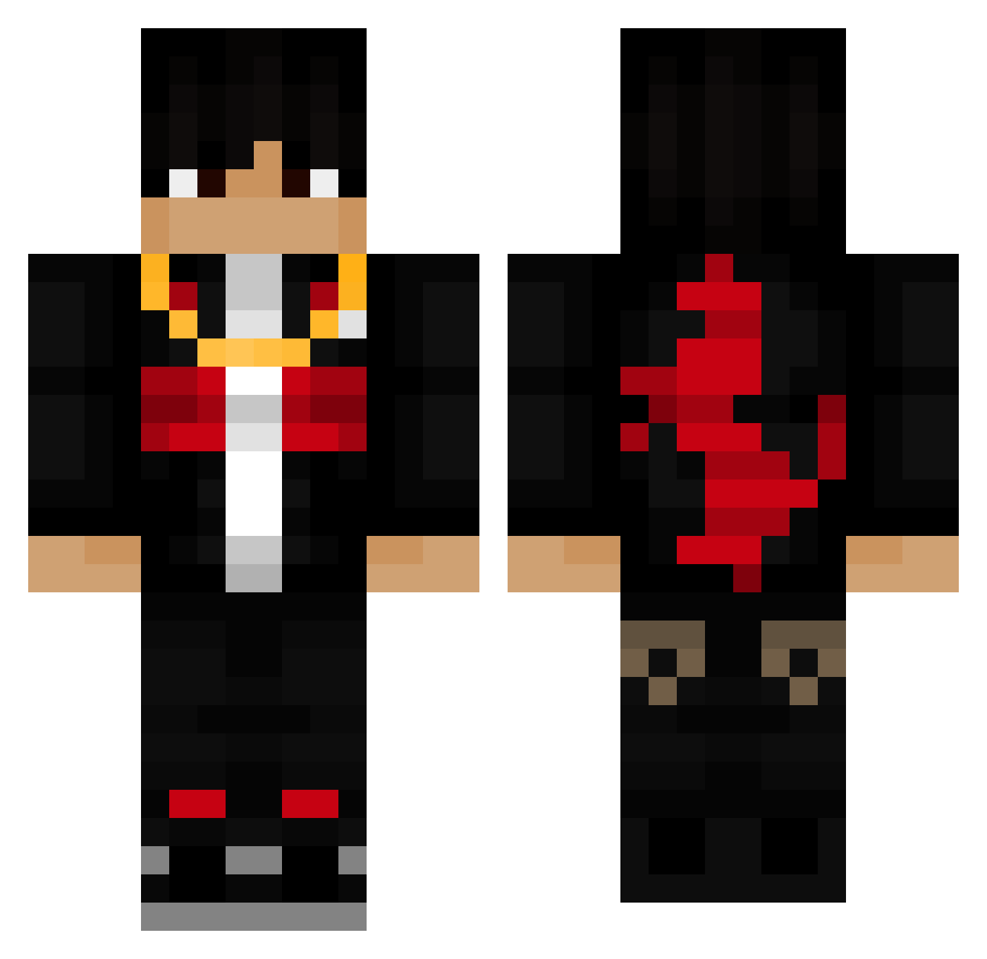 StrukA91 Minecraft skin, front and back view