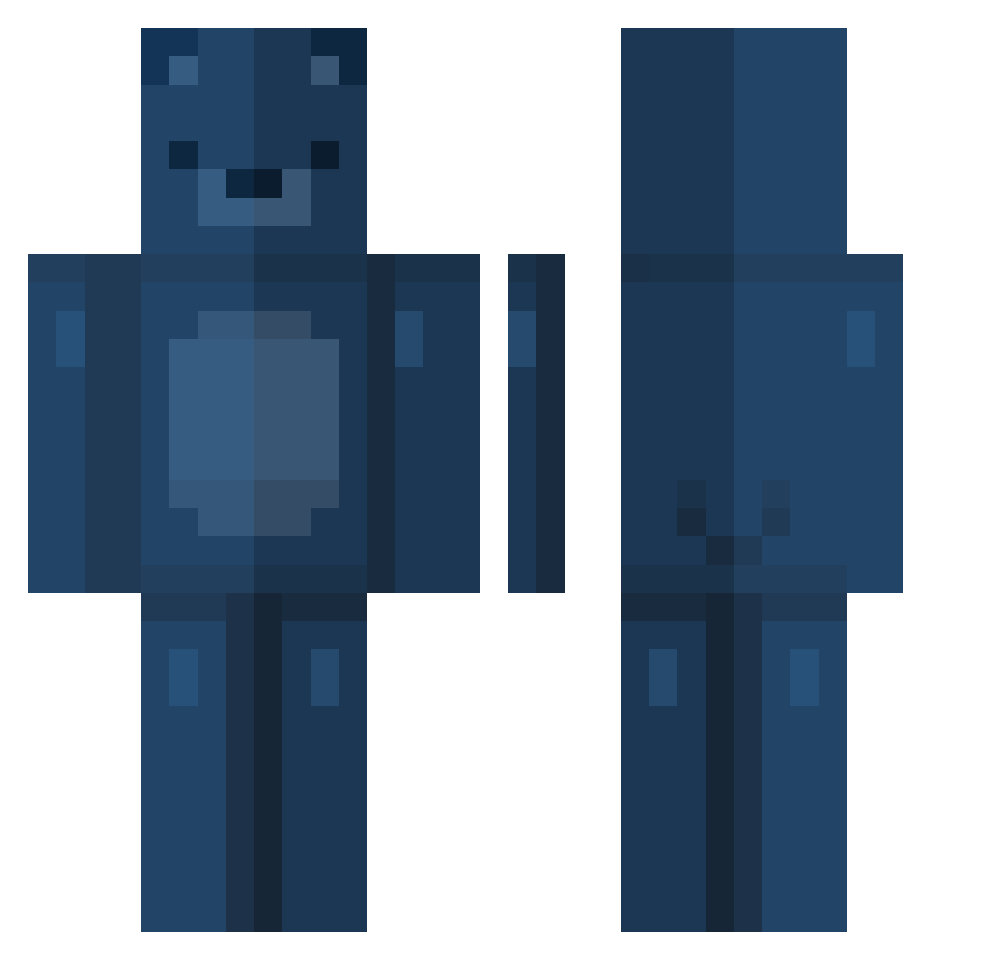 MalleBalle10000 Minecraft skin, front and back view